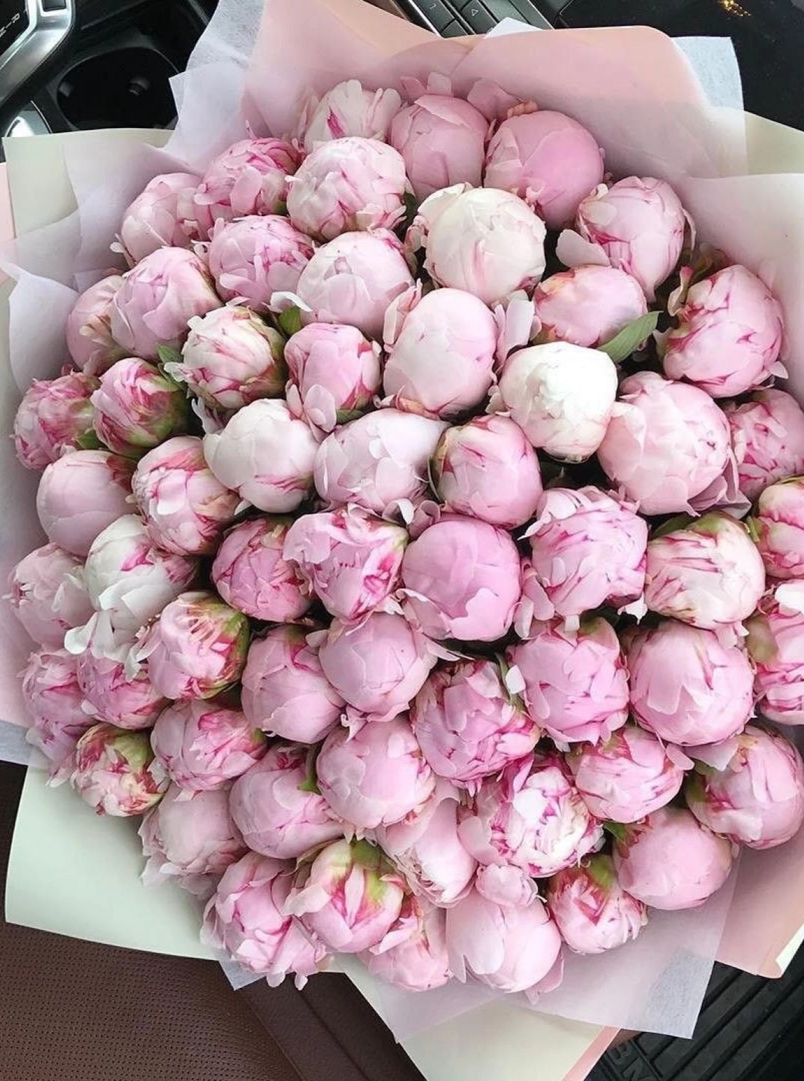 71 Adet Pembe Şakayık Buketi