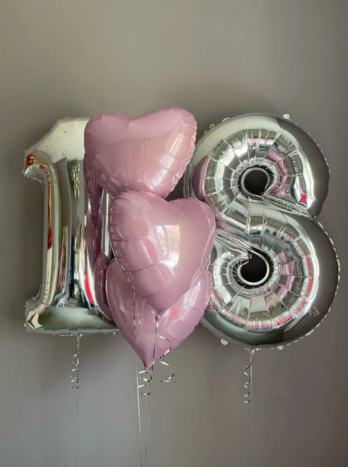 Pembe Kalpli Helyum Balon Seti